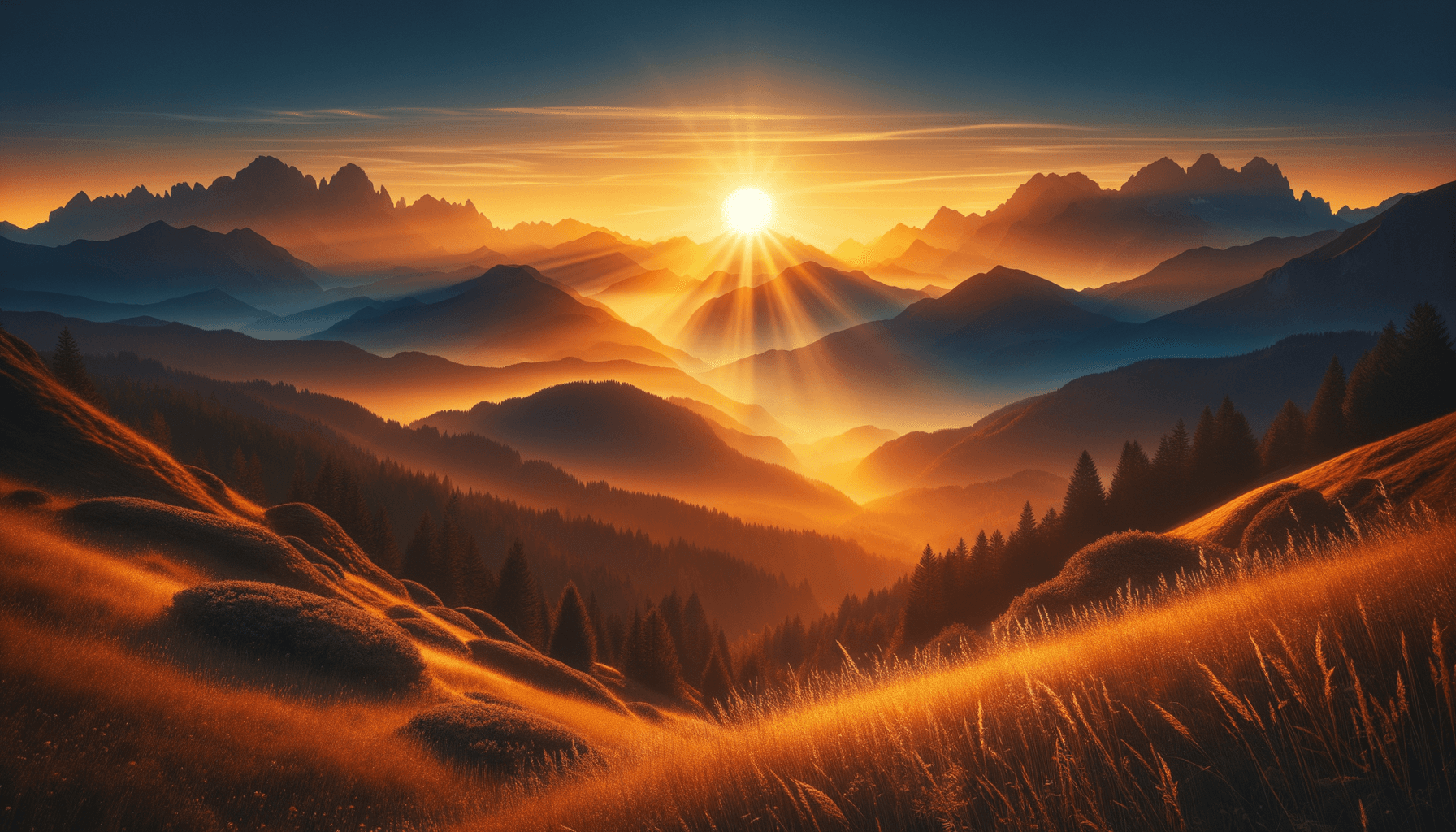 A beautiful sunrise over mountains symbolizing hope and encouragement in difficult times